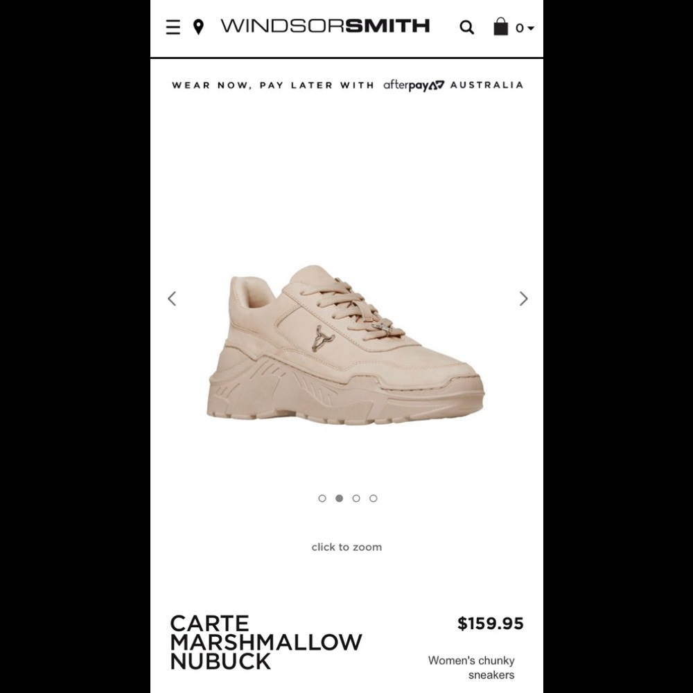 WindsorSmith- Carte Marshmallow Nubuck Shoes